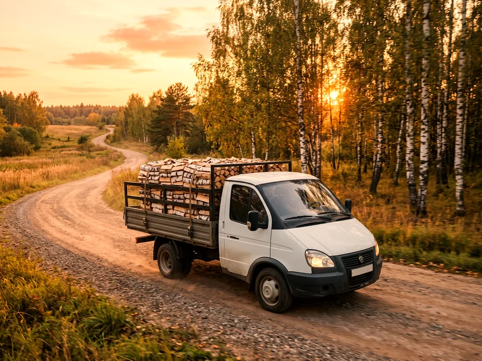 Газель с дровами — доставка в Ашукино (Московская область)